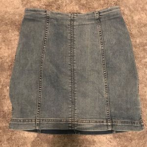 Free people jean skirt